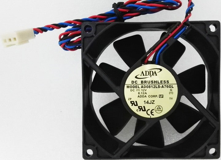 ADDA AD0812LS-A76GL 12V 0.12A 3wires Cooling Fan ADDA AD0812LS-A76GL 12V 0.12A 3wires Cooling Fan